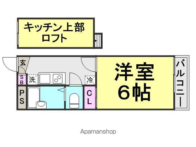 アバントコート尼崎(1K/2階)の間取り写真
