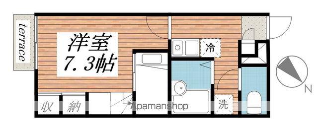 レスポアール(1K/1階)の間取り写真