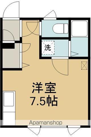 コミュニティ上野Ⅲ(ワンルーム/2階)の間取り写真