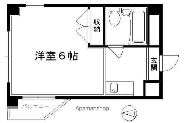 シティーハウス坂PARTII(1K/3階)の間取り写真