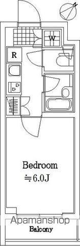 ルーブル溝の口(1K/5階)の間取り写真