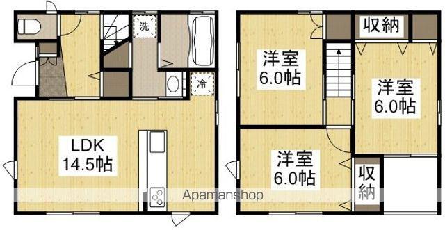 岡山電軌東山本線 中納言駅 徒歩13分 2階建 築11年(3LDK)の間取り写真