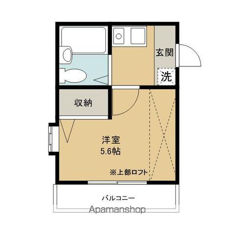ローズアパート(1K/2階)の間取り写真
