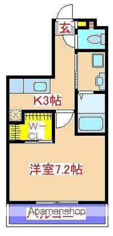YS TERRACEⅢ(1K/3階)の間取り写真