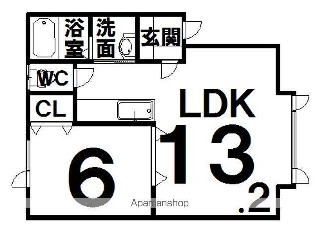 てんほーハイツ(1LDK/1階)の間取り写真