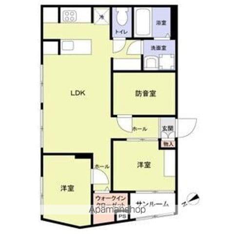 エテルネル曳舟(3LDK/2階)の間取り写真