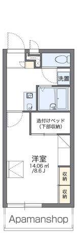 レオパレス沼南Ⅲ(1K/1階)の間取り写真