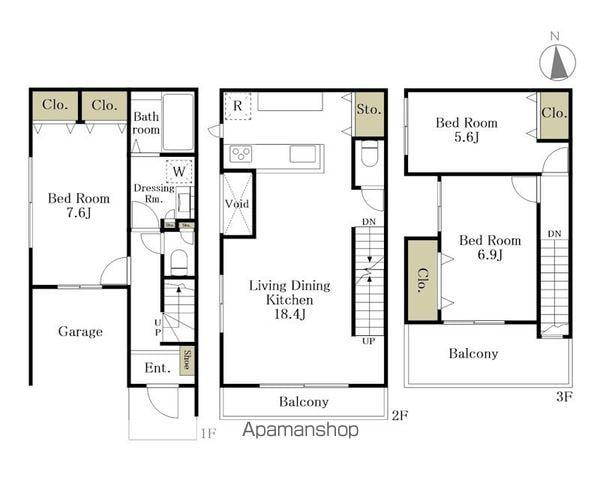 目黒本町5丁目計画(3LDK)の間取り写真