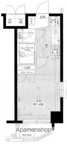 メインステージ秋葉原駅前(1K/5階)の間取り写真