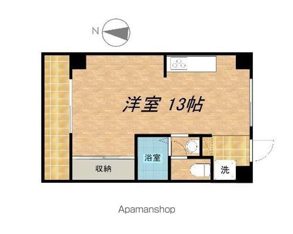 サカヨシビル(ワンルーム/4階)の間取り写真