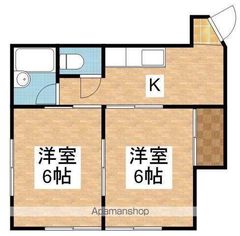 マンハッタンハウス(2K/1階)の間取り写真