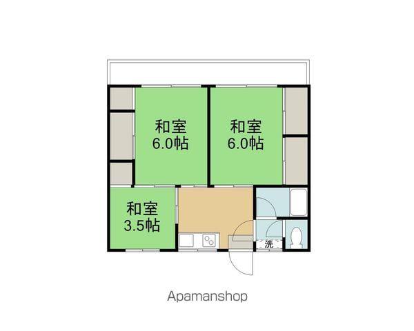 神子柴青山ハイツ(3K/2階)の間取り写真