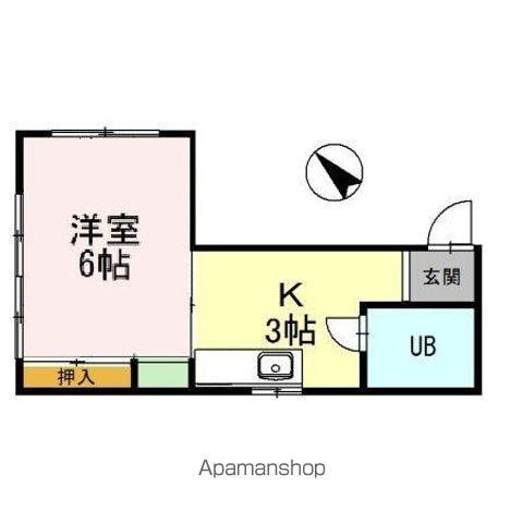 太田ビル(1K/3階)の間取り写真