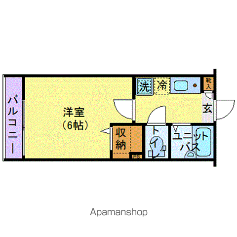 フェリーチェ阿佐ヶ谷Ⅴ(1K/2階)の間取り写真