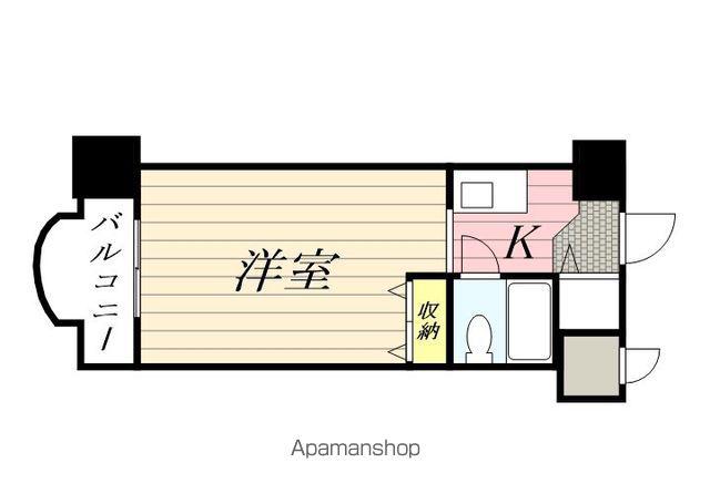 メゾンドグルー(1K/5階)の間取り写真