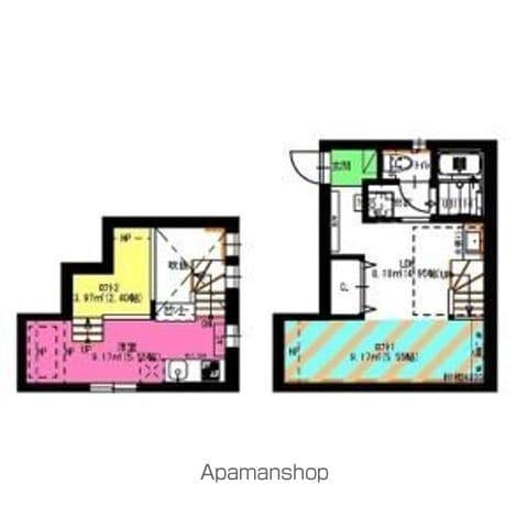 G-CUBE OZONE(ワンルーム/1階)の間取り写真