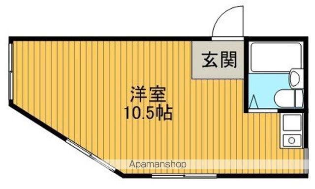 空港第3ビル(ワンルーム/3階)の間取り写真