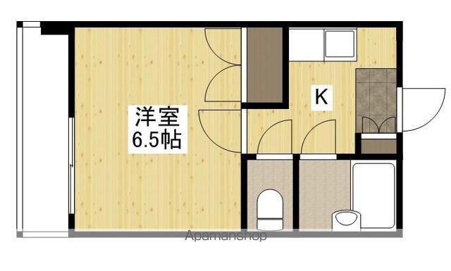 新庄リバービル(1K/4階)の間取り写真