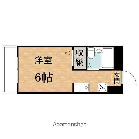 エーリフローレンスB(ワンルーム/2階)の間取り写真