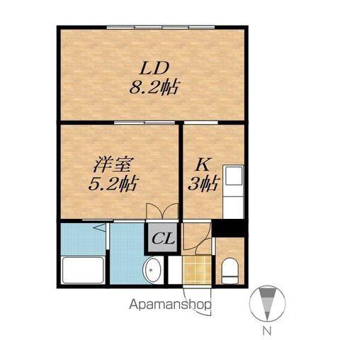 コーポかわしま(1LDK/1階)の間取り写真