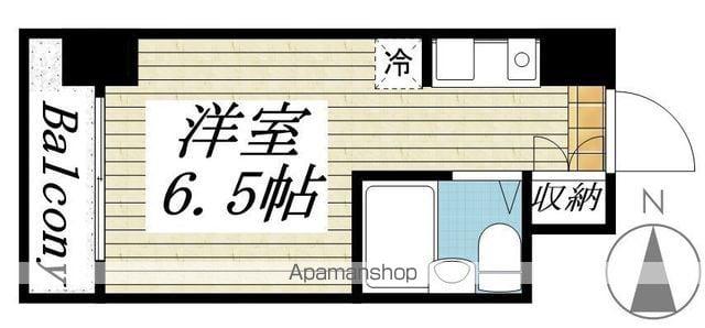 フォーラムイン・東京(ワンルーム/9階)の間取り写真