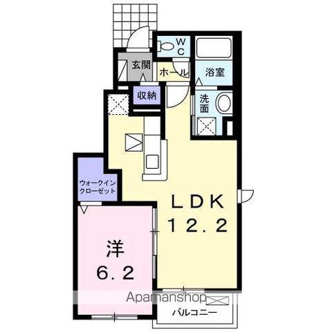 ティファニーⅡ(1LDK/1階)の間取り写真