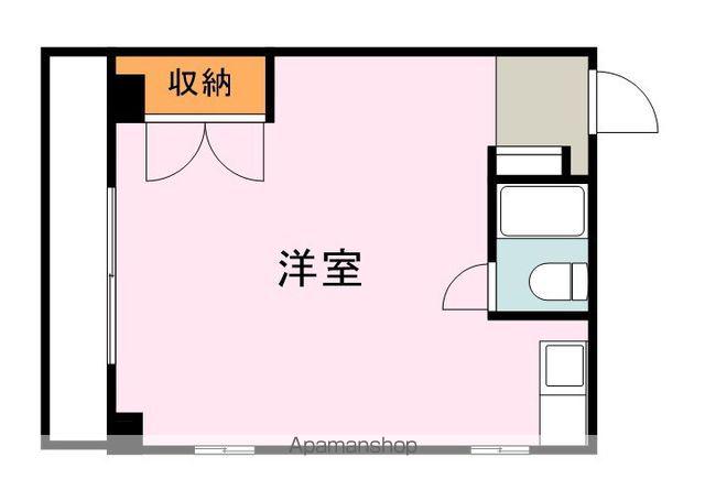 ハイツ陽光(ワンルーム/3階)の間取り写真