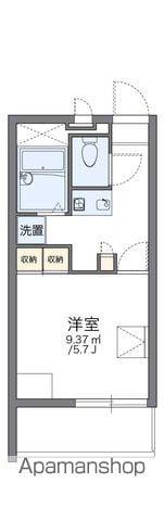 レオパレスナルニ(1K/2階)の間取り写真