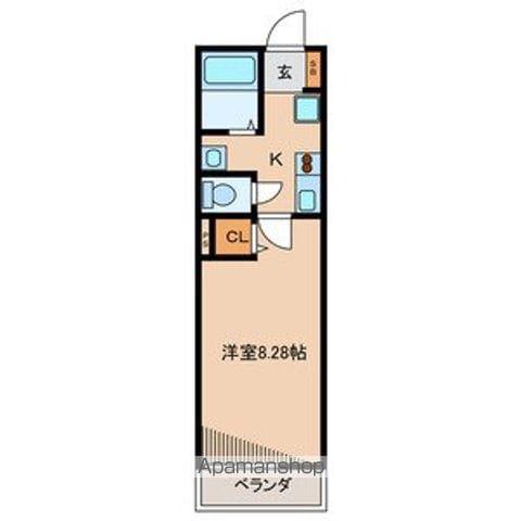 サンドルチェ(1K/3階)の間取り写真