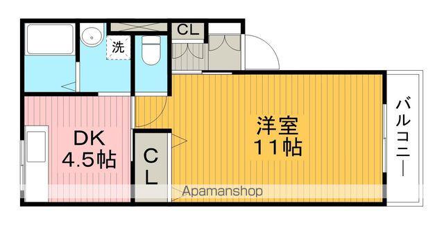 カサソレアーダ(1DK/1階)の間取り写真