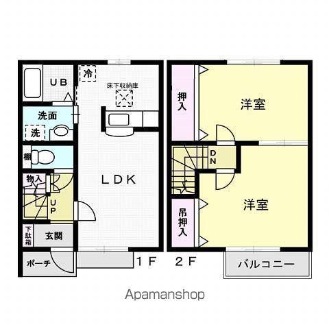VERMONT CASTINGS(2LDK/2階)の間取り写真