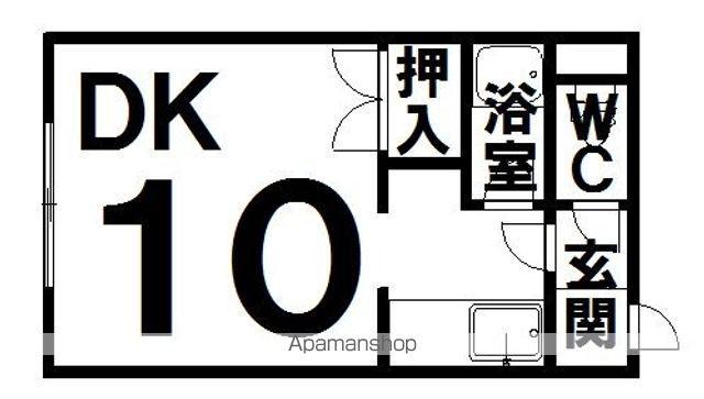 ザ・コーポA(1DK/2階)の間取り写真