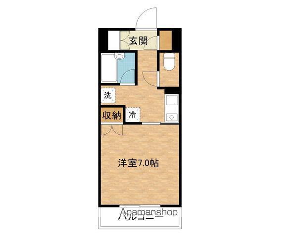 セジュールりんくう(1K/5階)の間取り写真