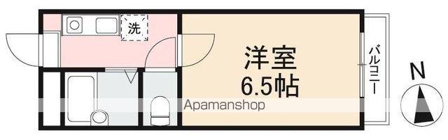 エクセルコートⅡ(1K/1階)の間取り写真