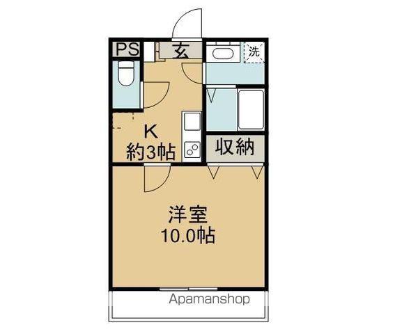 ルミナス武田(1K/1階)の間取り写真