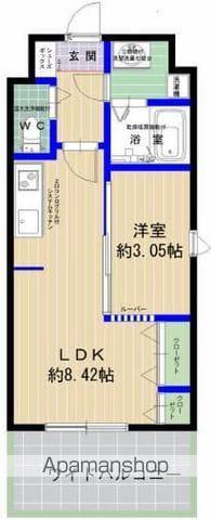 エムビルデベロップコアⅦ(1LDK/6階)の間取り写真