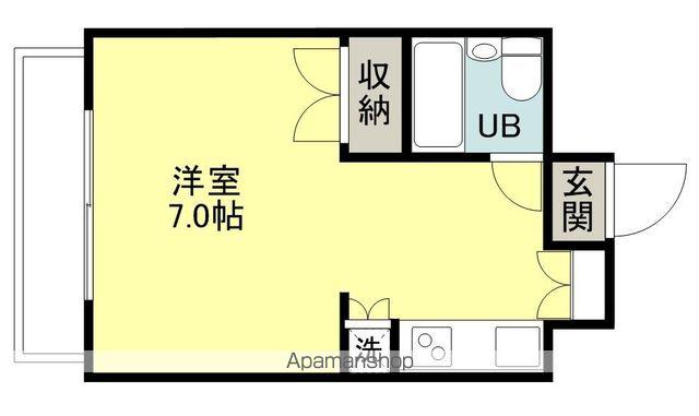 ラメゾンコマ(1K/5階)の間取り写真