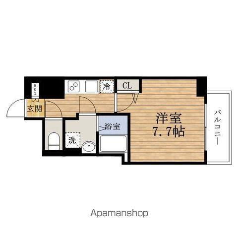 エグゼSAKAISUJIHOMMACHI(1K/8階)の間取り写真