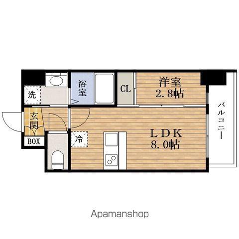 SERENITE日本橋エクラ(1LDK/8階)の間取り写真