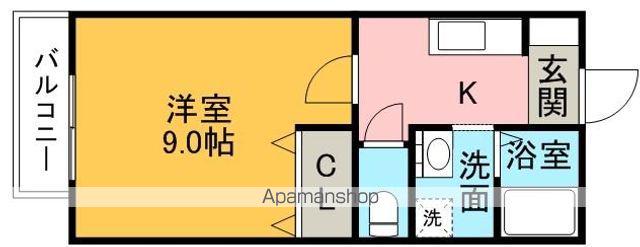 ネクスト(1K/2階)の間取り写真