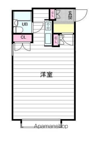 CASA PEARL PIERCE Ⅱ(1K/3階)の間取り写真