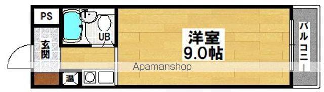 グリーンハイツ(ワンルーム/2階)の間取り写真