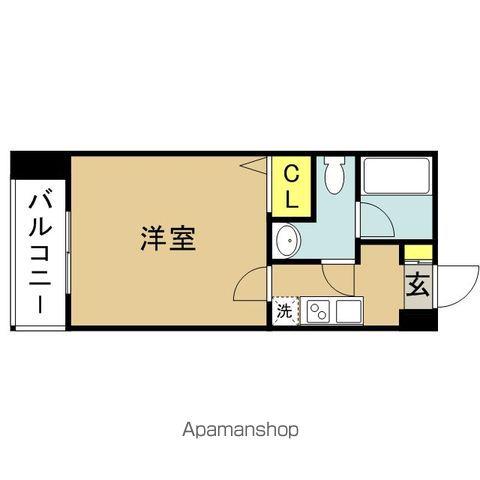 ピュアドーム博多21(1K/5階)の間取り写真