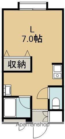 パレドール遠藤(1K/3階)の間取り写真