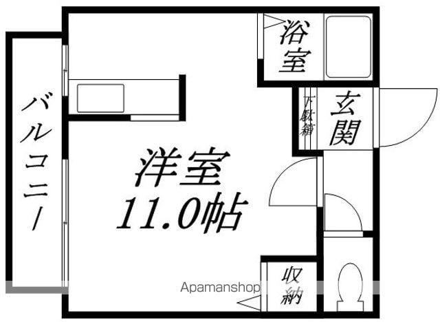 PASEO本町(ワンルーム/1階)の間取り写真