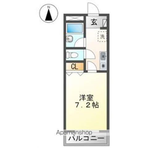 ヒューマネットビル(1K/2階)の間取り写真