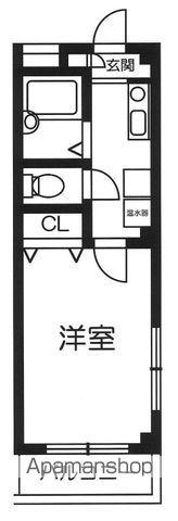 キッズ芥川(1K/2階)の間取り写真