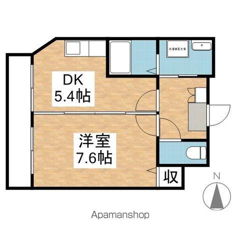 LIVELY CABIN(1DK/3階)の間取り写真