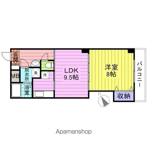 サンハイツⅦ(2K/5階)の間取り写真