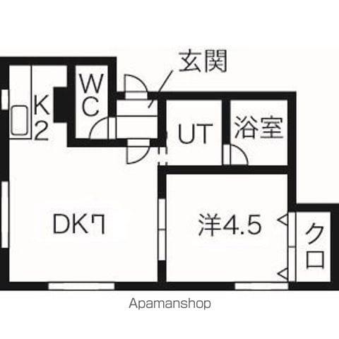 井上マンションNO3(1LDK/2階)の間取り写真